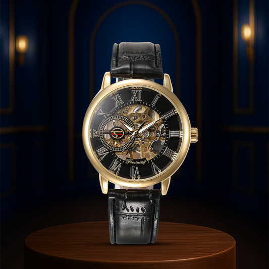 Peter | Fashionable Men's Roman Numerals Mechanical Watch | 40mm