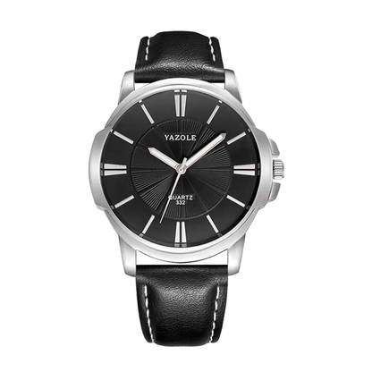 Gavin | Opulent Glass Leather Watch | 45mm