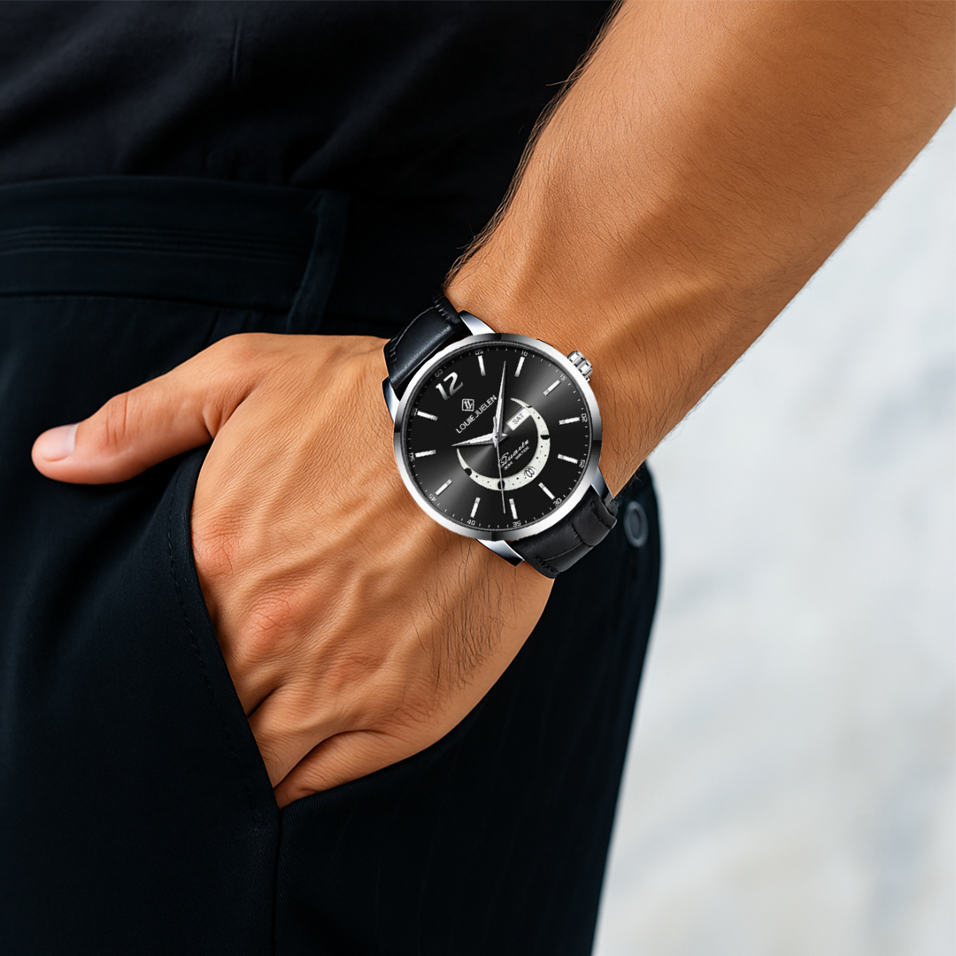 Sebastian | Classic Moon Phase Watch | 42mm