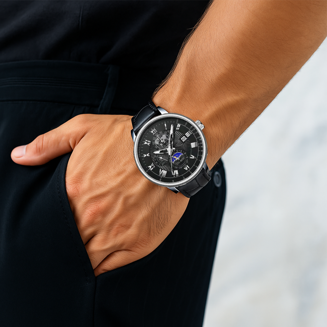 Julian | Global Voyager Moon Phase Watch | 40mm