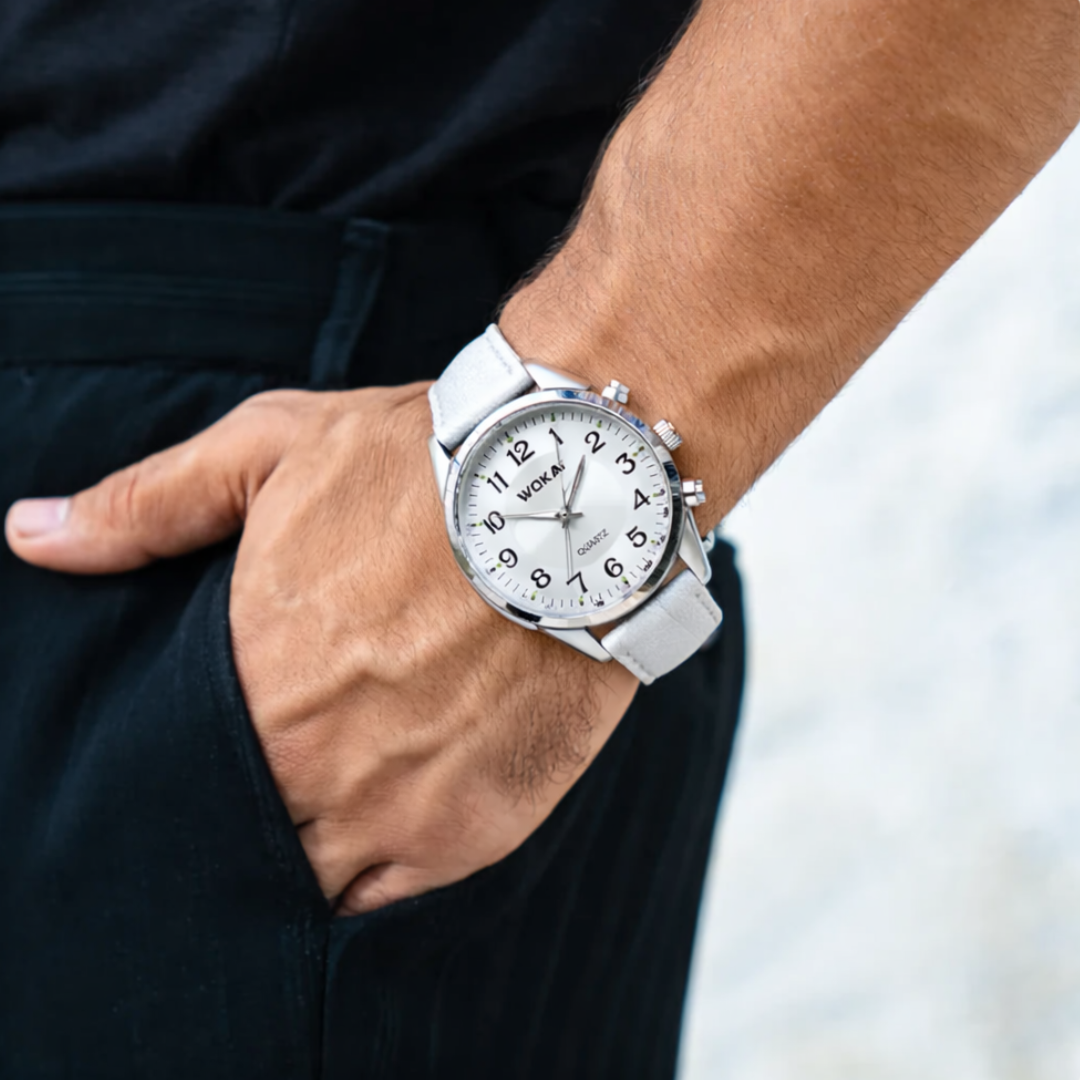 Jerick | Sleek Tachymeter Leather Watch | 40mm